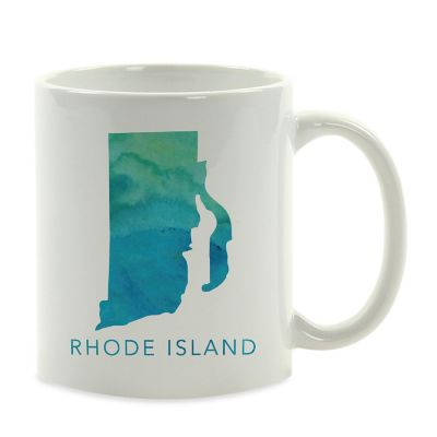 Rhode Island Aqua Blue Water Mug Image 2