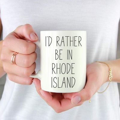 Rhode Island Ceramic Travel Coffee Mug Image 1