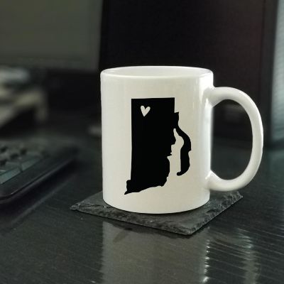 Rhode Island State Heart Ceramic Mug Image 1