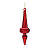 Ribbed Glass Finial Ornament (Set Of 12) 6"H Glass Image 2