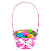 Ribbon-Wrapped Bamboo Easter Baskets - 12 Pc. Image 1