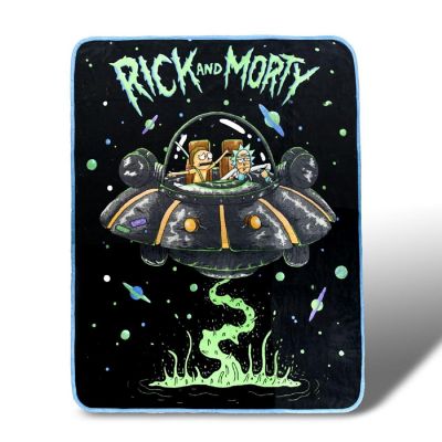 Rick and Morty Fresh Start Fleece Throw Blanket 45 x 60 Inches Image 1