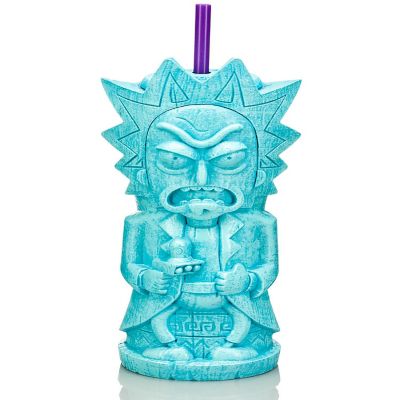 Rick and Morty Geeki Tiki Plastic Tumblers  Set of 4 Image 1