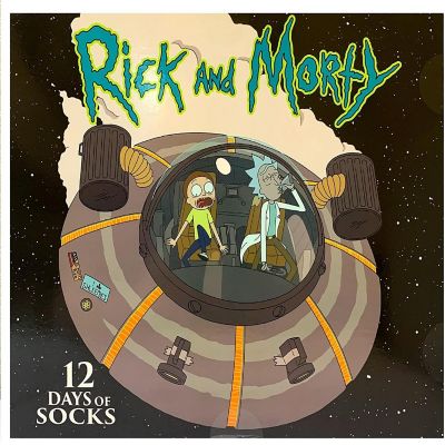 Rick and Morty Mens 12 Days of Socks in Advent Gift Box Image 2