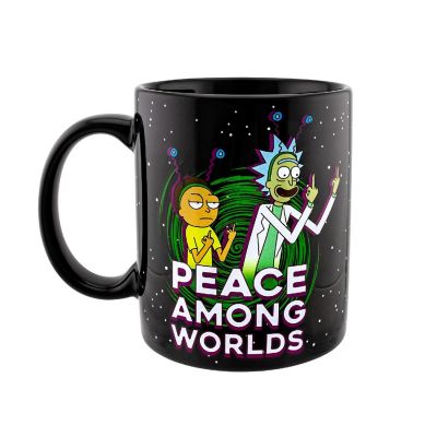 Rick and Morty "Peace Among Worlds" 16 Ounce Mug & Air Freshener Set Image 1