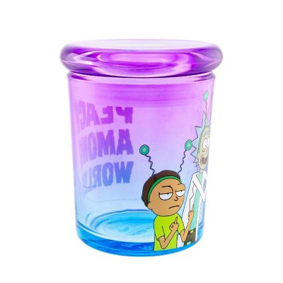 Rick and Morty Peace Among Worlds 6 Ounce Glass Jar with Lid Image 3