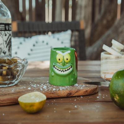 Rick and Morty Pickle Rick Sculpted Ceramic Mini Shot Glass  Holds 2 Ounces Image 3