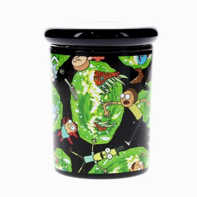 Rick and Morty Portal 6 Ounce Glass Jar with Lid Image 3