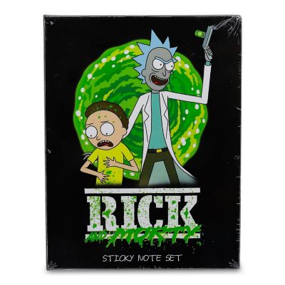 Rick and Morty Portal Splatter Sticky Note and Tab Box Set Image 1