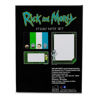 Rick and Morty Portal Splatter Sticky Note and Tab Box Set Image 1