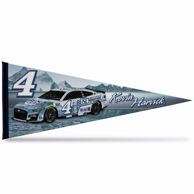 Rico Industries Kevin Harvick No. 4 Premium 12"x30" Felt Wall Pennant Flag - Display Your NASCAR Fandom in your Home, Garage, Office or Man Cave Image 1