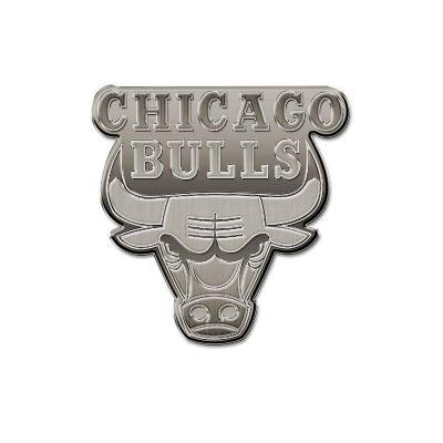 Rico Industries NBA Basketball Chicago Bulls Standard Antique Nickel Auto Emblem for Car/Truck/SUV Image 1