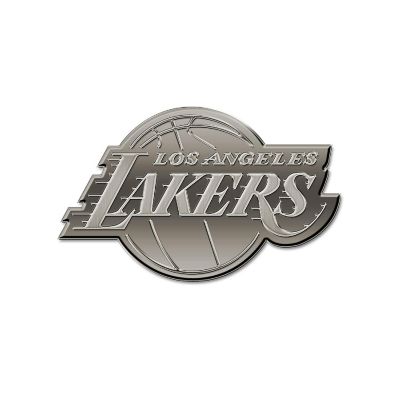 Rico Industries NBA Basketball Los Angeles Lakers Standard Antique Nickel Auto Emblem for Car/Truck/SUV Image 1