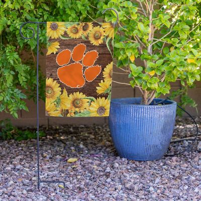 Rico Industries NCAA  Clemson Tigers Sunflower Spring 13" x 18" Double Sided Garden Flag Image 3