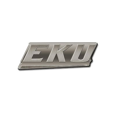 Rico Industries NCAA  Eastern Kentucky Colonels EKU Antique Nickel Auto Emblem for Car/Truck/SUV Image 1
