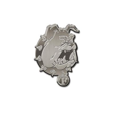 Rico Industries NCAA  Ferris State Bulldogs Standard Antique Nickel Auto Emblem for Car/Truck/SUV Image 1