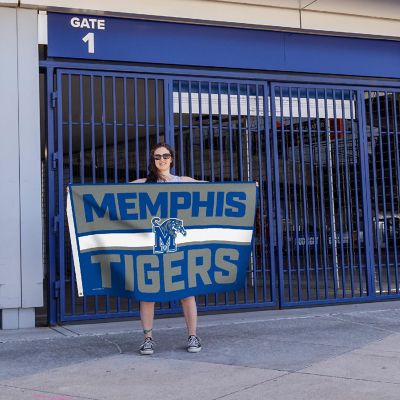 Rico Industries NCAA  Memphis Tigers Bold 3' x 5' Banner Flag Single Sided - Indoor or Outdoor - Home D&#233;cor Image 3