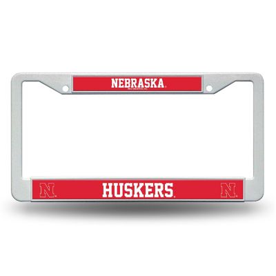 Rico Industries NCAA  Nebraska Cornhuskers  12" x 6" Plastic Car Frame Image 1