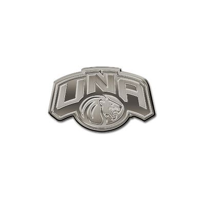 Rico Industries NCAA  North Alabama Lions UNA Standard Antique Nickel Auto Emblem for Car/Truck/SUV Image 1