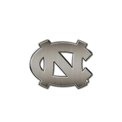 Rico Industries NCAA  North Carolina Tar Heels NC Antique Nickel Auto Emblem for Car/Truck/SUV Image 1