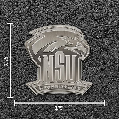 Rico Industries NCAA Northeastern State RiverHawks Antique Nickel Auto Emblem for Car/Truck/SUV Image 3