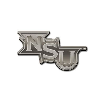 Rico Industries NCAA Northwestern State Demons Antique Nickel Auto Emblem for Car/Truck/SUV Image 1