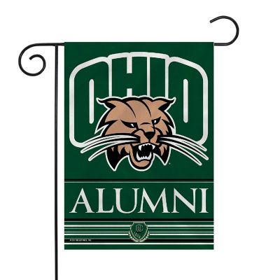 Rico Industries NCAA  Ohio Bobcats Alumni 13" x 18" Double Sided Garden Flag Image 1