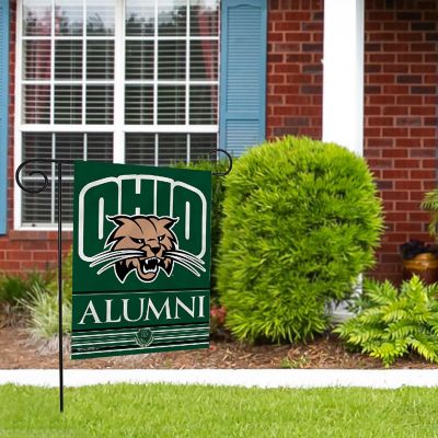 Rico Industries NCAA  Ohio Bobcats Alumni 13" x 18" Double Sided Garden Flag Image 1