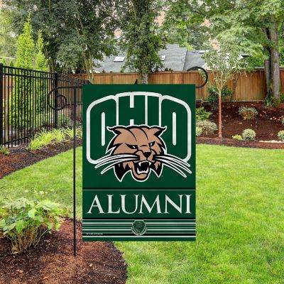 Rico Industries NCAA  Ohio Bobcats Alumni 13" x 18" Double Sided Garden Flag Image 2