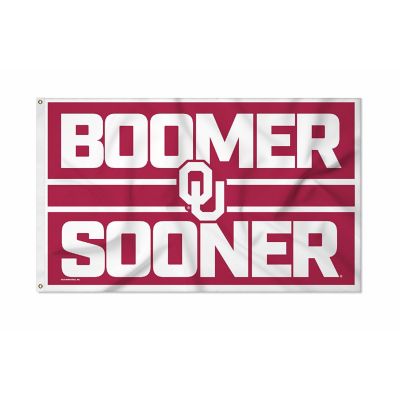 Rico Industries NCAA  Oklahoma Sooners Bold 3' x 5' Banner Flag Single Sided - Indoor or Outdoor - Home D&#233;cor Image 1