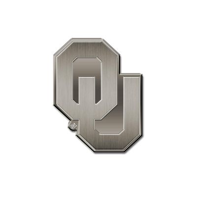 Rico Industries NCAA  Oklahoma Sooners OU Antique Nickel Auto Emblem for Car/Truck/SUV Image 1