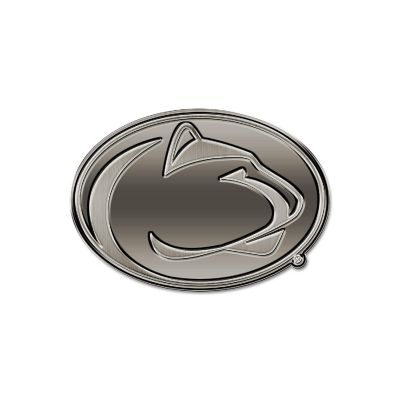 Rico Industries NCAA  Penn State Nittany Lions - PSU Standard Oval Antique Nickel Auto Emblem for Car/Truck/SUV Image 1