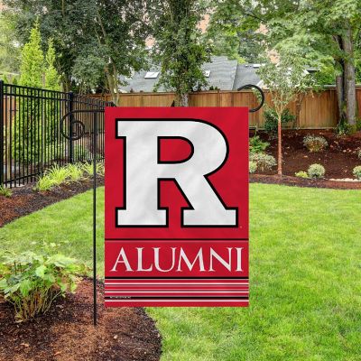 Rico Industries NCAA  Rutgers Scarlet Knights Alumni 13" x 18" Double Sided Garden Flag Image 2