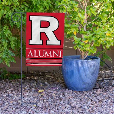 Rico Industries NCAA  Rutgers Scarlet Knights Alumni 13" x 18" Double Sided Garden Flag Image 3