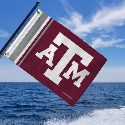 Rico Industries NCAA  Texas A&M Aggies Stripes Utility Flag - Double Sided - Great for Boat/Golf Cart/Home ect. Image 3