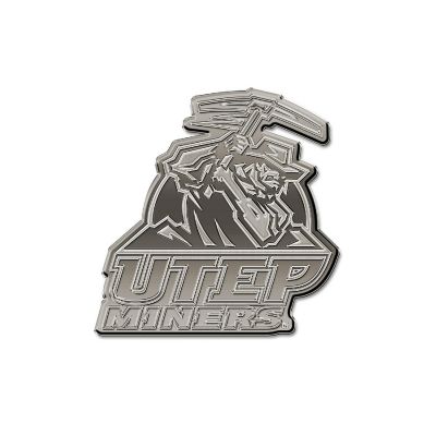 Rico Industries NCAA  Texas-El Paso Miners - UTEP Standard Antique Nickel Auto Emblem for Car/Truck/SUV Image 1