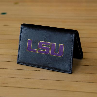Rico Industries NCAA Texas Longhorns Embroidered Genuine Leather Tri-fold Wallet 3.25" x 4.25" - Slim Image 1