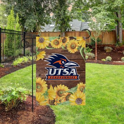 Rico Industries NCAA Texas-San Antonio Roadrunners - UTSA Sunflower Spring 13" x 18" Double Sided Garden Flag Image 2