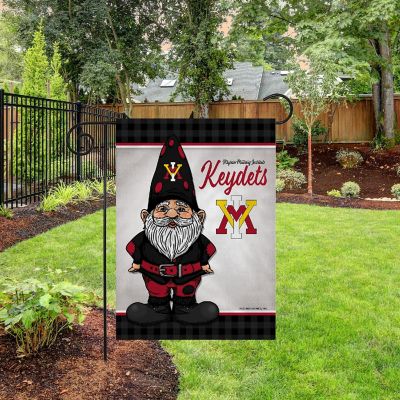 Rico Industries NCAA Virginia Military Institute Keydets Gnome Spring 13" x 18" Double Sided Garden Flag Image 1