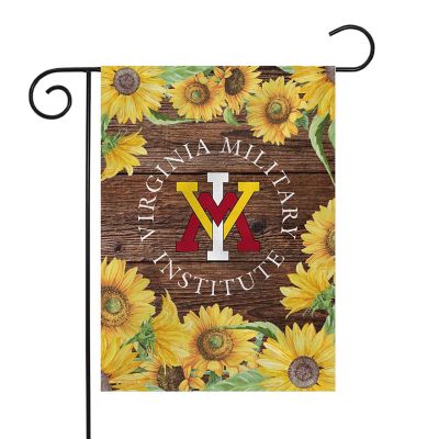 Rico Industries NCAA  Virginia Military Institute Keydets Sunflower Spring 13" x 18" Double Sided Garden Flag Image 1