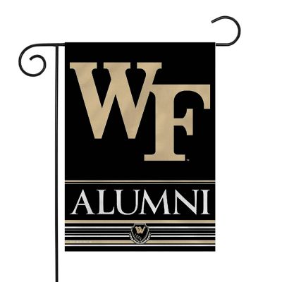 Rico Industries NCAA  Wake Forest Demon Deacons Alumni 13" x 18" Double Sided Garden Flag Image 1