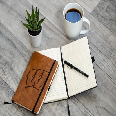 Rico Industries NCAA  Wisconsin Badgers Brown - Primary Journal/Notepad 8.25&quot; x 5.25&quot;- Office Accessory Image 1