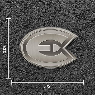 Rico Industries NCAA Wisconsin-Eau Claire Blugolds Antique Nickel Auto Emblem for Car/Truck/SUV Image 3