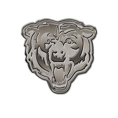 Rico Industries NFL Football Chicago Bears Standard Antique Nickel Auto Emblem for Car/Truck/SUV Image 1