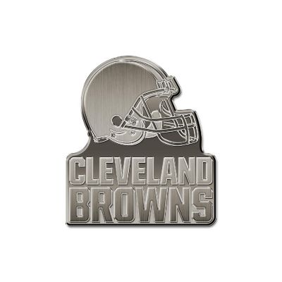 Rico Industries NFL Football Cleveland Browns Standard Antique Nickel Auto Emblem for Car/Truck/SUV Image 1