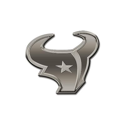 Rico Industries NFL Football Houston Texans Standard Antique Nickel Auto Emblem for Car/Truck/SUV Image 1