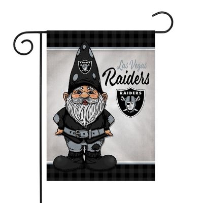 Rico Industries NFL Football Las Vegas Raiders Gnome Spring 13" x 18" Double Sided Garden Flag Image 1
