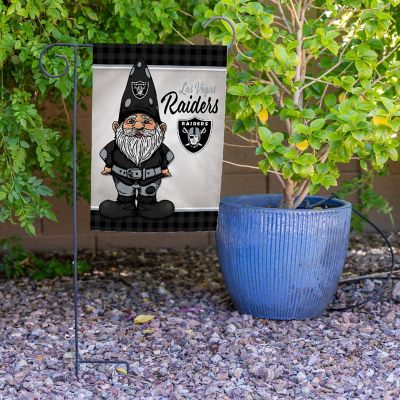 Rico Industries NFL Football Las Vegas Raiders Gnome Spring 13" x 18" Double Sided Garden Flag Image 3