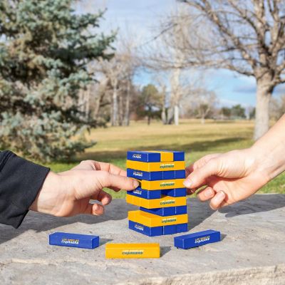 Rico Industries NFL Football Los Angeles Chargers  Mini Jumbling Tower Game - Wood Stackem Game Image 1