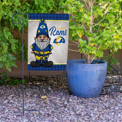 Rico Industries NFL Football Los Angeles Rams Gnome Spring 13" x 18" Double Sided Garden Flag Image 3